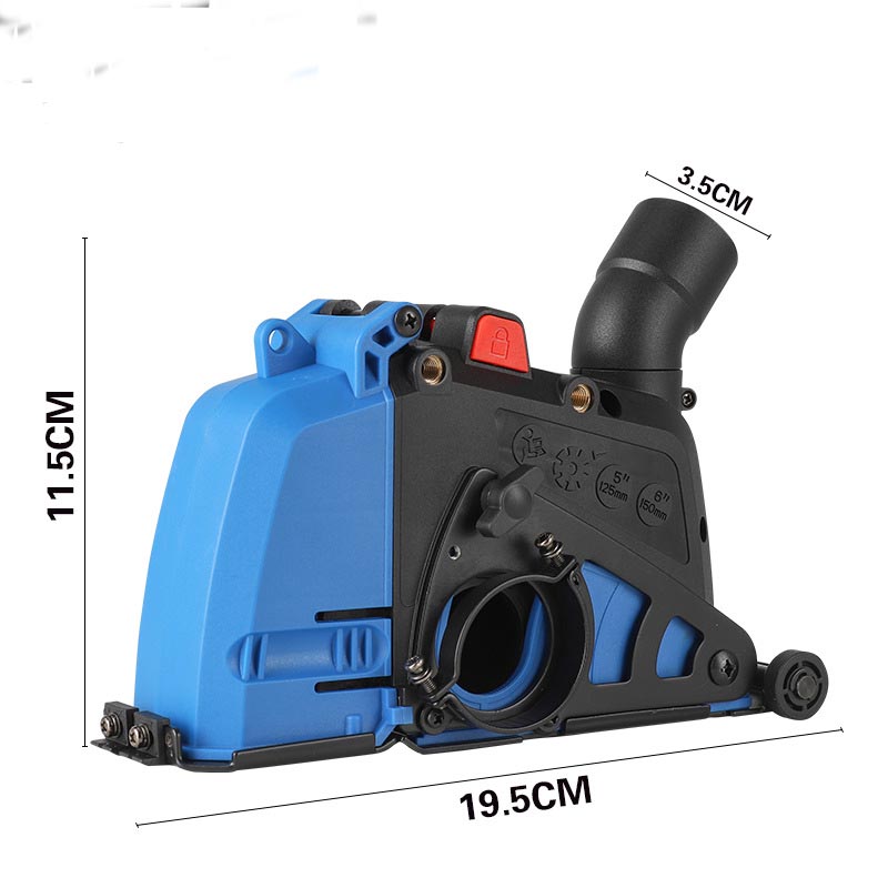 Angle grinder dust cover, dust collection cover, dust removal cover for clean operation, compatible with vacuum cleaner, dust-free corner, slotting machine dust collector